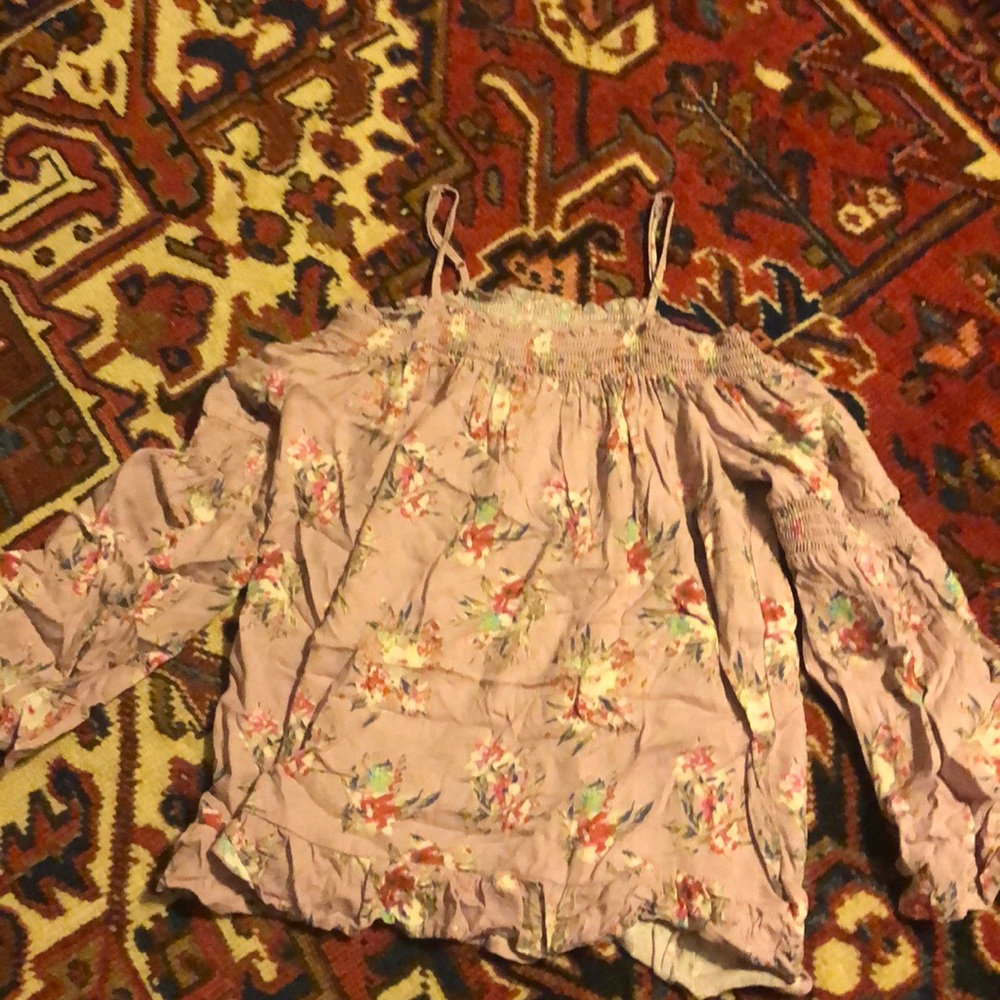 A blouse with flowers